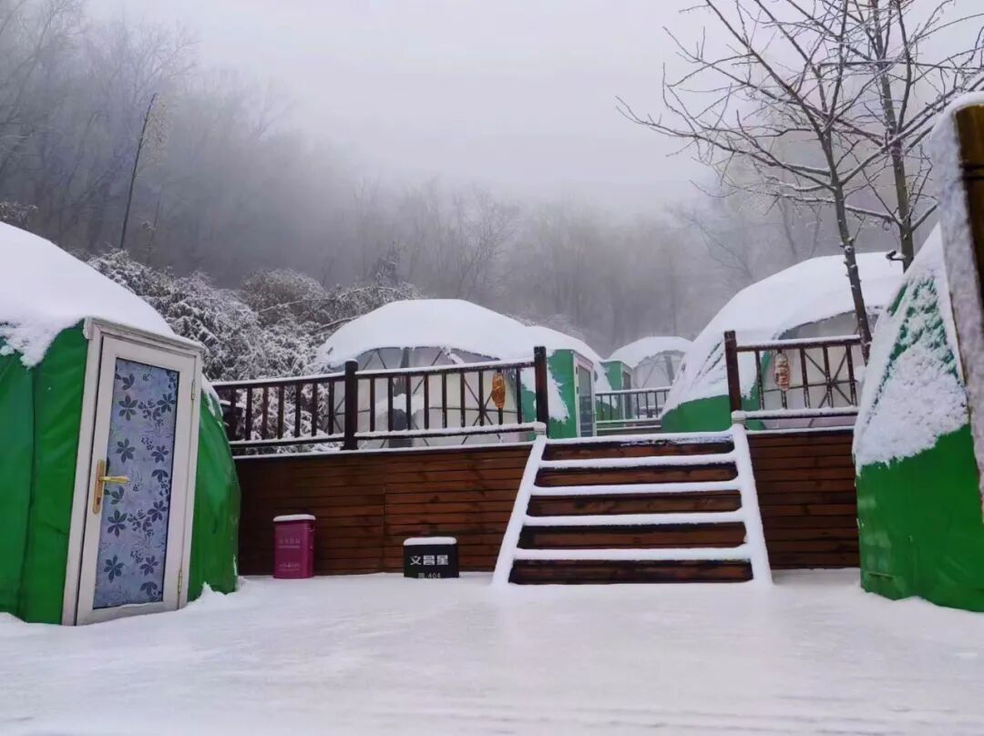 雪落無(wú)聲，詩(shī)意滿天中