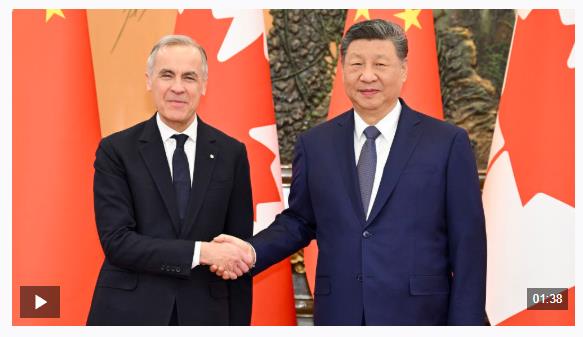 獨(dú)家視頻丨習(xí)近平會(huì)見加拿大總理：中加關(guān)系健康穩(wěn)定發(fā)展符合兩國共同利益