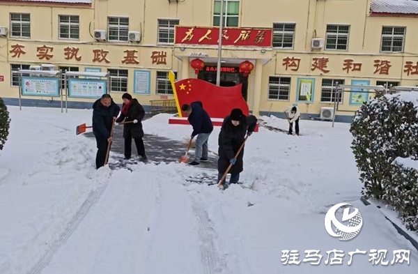 平輿縣清河街道：破冰除雪保民生 貼心服務(wù)暖人心