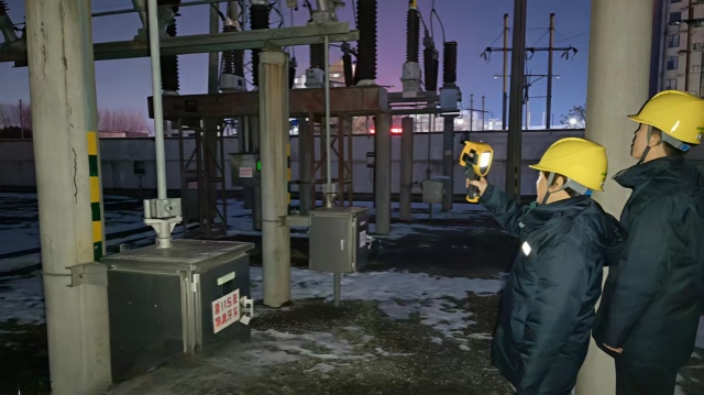 國(guó)網(wǎng)新蔡縣供電公司：寒潮天氣保供電夜巡特巡護(hù)光明