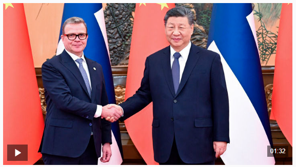 獨家視頻丨習近平：芬蘭總理時隔17 年再次對中國進行正式訪問  相信將 為中芬合作注入新動力