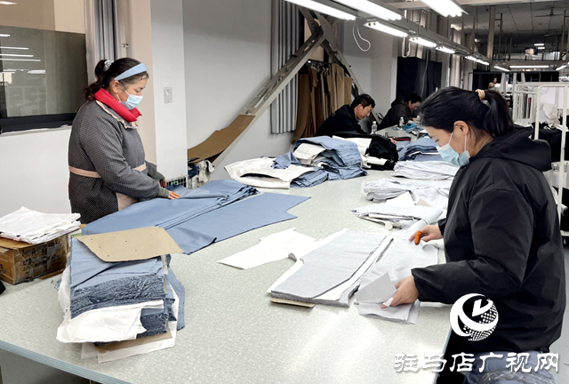 新蔡三源制衣：車間趕工忙 沖刺一季度“開門紅”