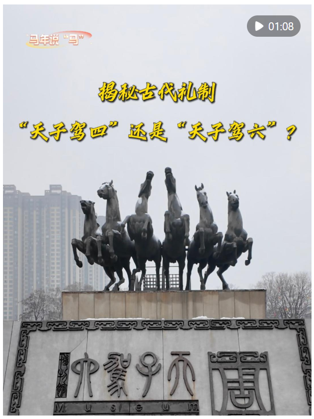 馬年說(shuō)“馬”｜揭秘古代禮制：“天子駕四”還是“天子駕六”？