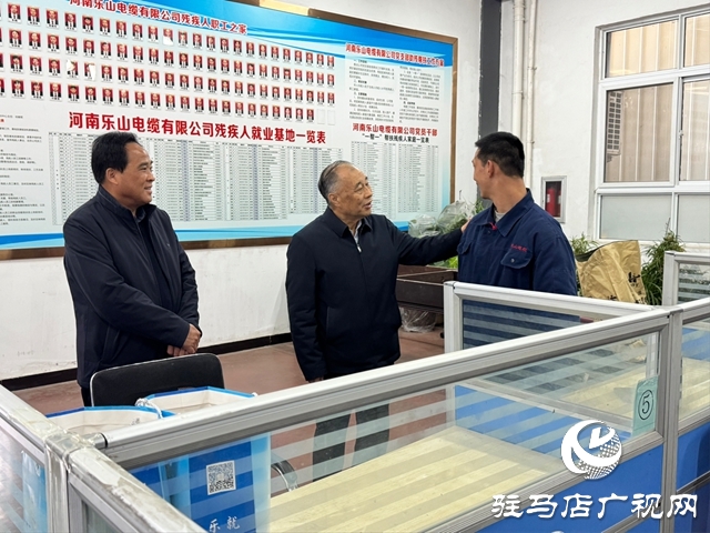 張銀良深入河南樂(lè)山電纜有限公司看望殘疾職工