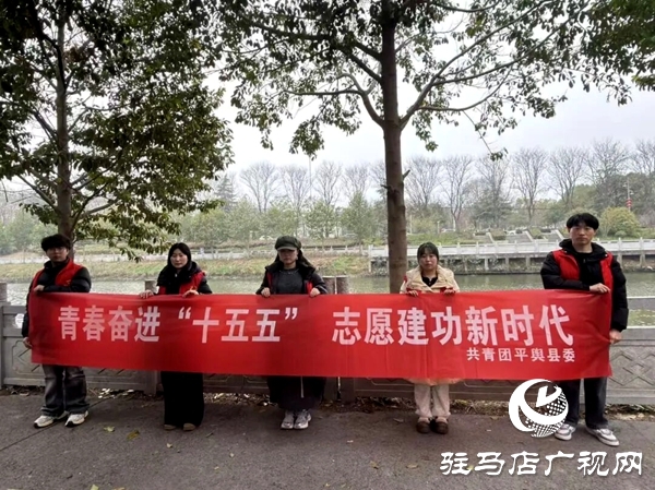 共青團平輿縣委組織青年志愿者開展“河小青”志愿服務活動